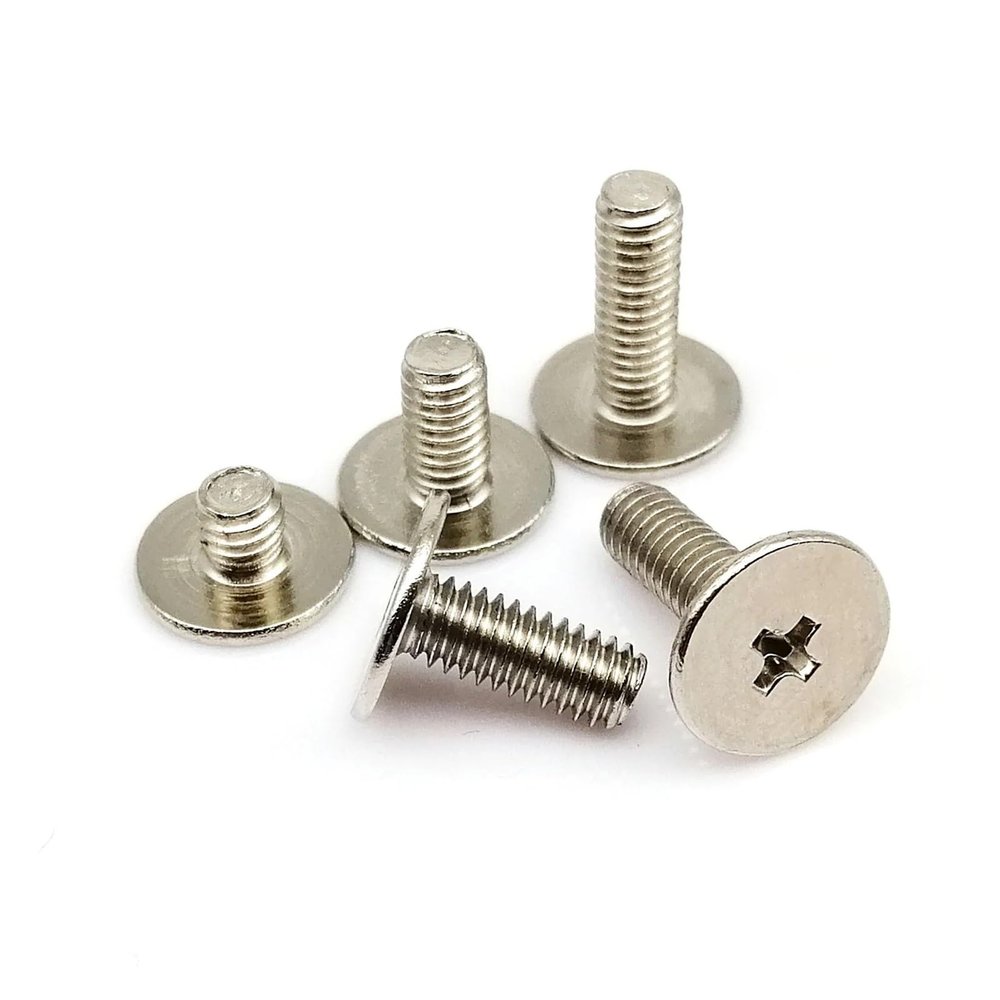 10pcs M3 M4 Ultrathin Thin Flat Extra Size Big Large Head Bolt Screw for Laptop Notebook Fix Repair Computer Metal Screws (Color : 10mm, Size : M4 dk 10mm)