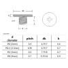 10pcs M3 M4 Ultrathin Thin Flat Extra Size Big Large Head Bolt Screw for Laptop Notebook Fix Repair Computer Metal Screws (Color : 10mm, Size : M4 dk 10mm) view 2