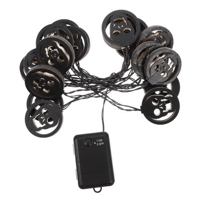KONTONTY 1pc Halloween Skull Light String Led Decor Illumination for Halloween Atmosphere Fun Portable Design for Use