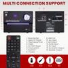 Pyle P.M.P.O CD/DVD Stereo System, 5-pc Wireless BT Streaming 6 Ohm Two-Way Wooden Speaker Box and Subwoofer, Digital Amplifier IC with MP3, USB, FM Radio, Bass Reflex Speaker view 2