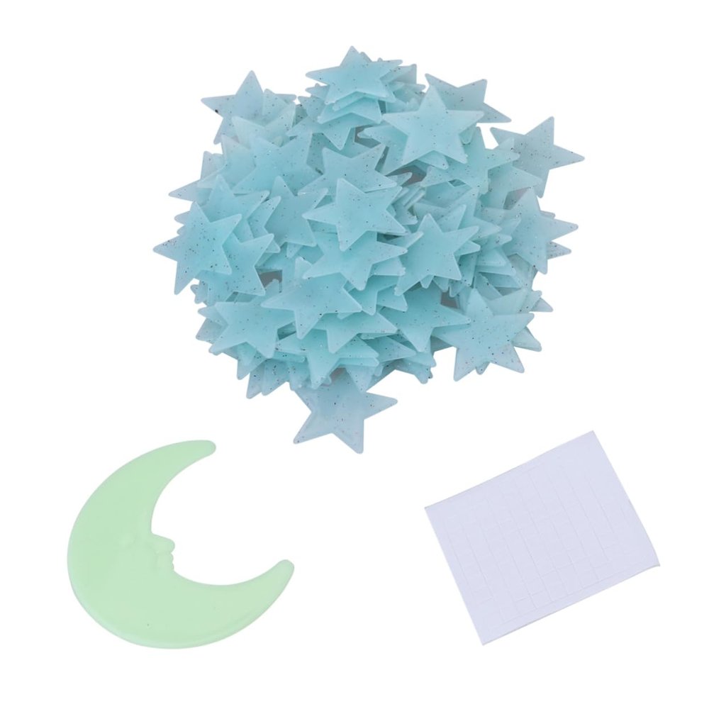 Abaodam 101pcs Glow- Dark Star Stickers Decor Night Light for Teen Girls Room Decor