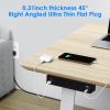 40W Under Desk Power Strip Mountable,20W USB-C Fast Charging Flat Plug Power Strip Surge Protector 1200J,9 in 1 Desk Outlet,5 Outlets,2 USB-C,2 USB-A,10FT Extension Cord Black view 4