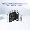 PhyinLan Rack Ear Kit for TP-Link 19-inch Rackmount Switches 1U Rack Width Extender 17.3 Inch to 19 Inch view 2