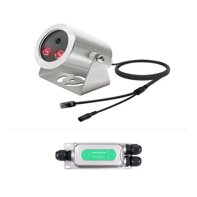LINOVISION 4K Explosion Proof Camera with Extra 330ft Outdoor POE Transmission, POE Network Camera with Stainless-Steel Case, 100ft Night Vision, for Refine Factory/Ocean Oil Field/Gas Station