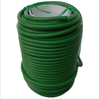 Tyenaza Twist Tie, Green Garden Plant Ties, Plant Cable Support Twine Plastic Coated Iron Wire Tool for Garden Plants Horticulture(3.5MM *20M)