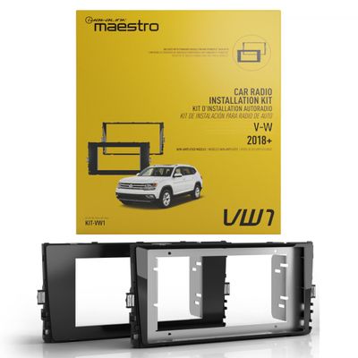 Idatalink Maestro Compatible with Select Volkswagen Models 2018 and Up KIT-VW1 Dash & Wiring Kit, Install & Connect a Compatible Double-DIN or Modular car Stereo (ADS-MRR or ADS-MRR2 Module Required)