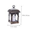 Yardenfun Solar Hanging Lantern with Flickering Candle Light Energy-Saving Outdoor Decoration Bronze Finish for Garden Patio and Indoor Use view 4