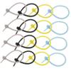 Veemoon 20pcs Reusable Silicone Cable Ties Cord Ties Reusable for Office Cable Management Straps Mini Wire for Electronics view 1