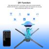 3D Hologram Fan,Spinner with Bluetooth Remote ,Hologram Projector HD LED with 700 Video Library ,Holographic for Halloween (46CM) view 2