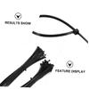 700pcs Self-locking Zip Ties for Nylon Straps High Toughness Weather Resistant for Home Office and Electronics Organization view 3