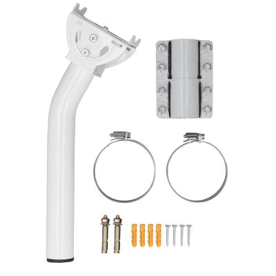 STL - J01 Mounting Kit, Adjustable Satellite Antenna J Pole Wall Roof Mount Compatible with V2 Rectangular Dish, Mounting Bracket for Antenna & Weather Station