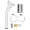 STL - J01 Mounting Kit, Adjustable Satellite Antenna J Pole Wall Roof Mount Compatible with V2 Rectangular Dish, Mounting Bracket for Antenna & Weather Station view 1