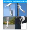STL - J01 Mounting Kit, Adjustable Satellite Antenna J Pole Wall Roof Mount Compatible with V2 Rectangular Dish, Mounting Bracket for Antenna & Weather Station view 4