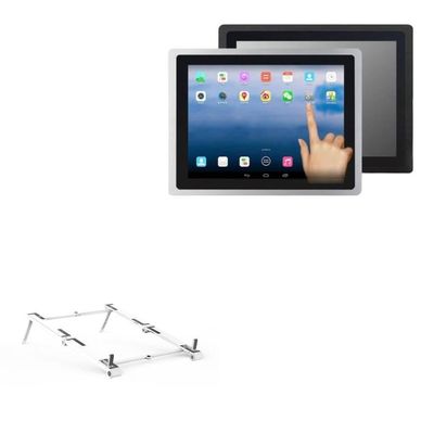 BoxWave Stand and Mount Compatible with Geekland GK-NWY-NT215F (21.5 in) - Pocket Aluminum Stand 3-in-1, Portable Multi Angle Viewing Riser - Metallic Silver
