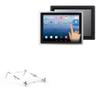 BoxWave Stand and Mount Compatible with Geekland GK-NWY-NT215F (21.5 in) - Pocket Aluminum Stand 3-in-1, Portable Multi Angle Viewing Riser - Metallic Silver view 1