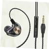 2pcs High Fidelity in-Ear Headphones Earphone with Subwoofer Bass Earbud Headset with Control for Smartphone view 2