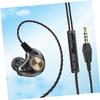 2pcs High Fidelity in-Ear Headphones Earphone with Subwoofer Bass Earbud Headset with Control for Smartphone view 4