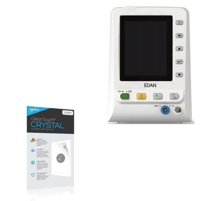 BoxWave Screen Protector Compatible with Edan M3 - ClearTouch Crystal (2-Pack), HD Film Skin - Shields from Scratches