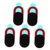 BRIGHTFUFU 5pcs Webcam Cover for Laptop Mobile and Tablet Easy to Install Ultra-Thin Camera Protector Black and Red for Use view 1