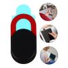 BRIGHTFUFU 5pcs Webcam Cover for Laptop Mobile and Tablet Easy to Install Ultra-Thin Camera Protector Black and Red for Use view 4