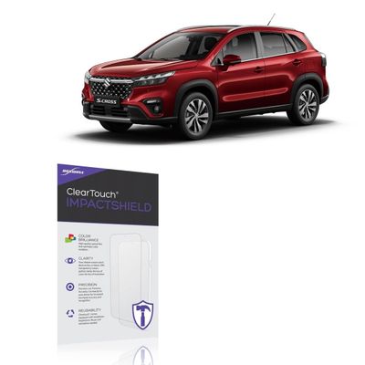 BoxWave Screen Protector Compatible with Suzuki 2024 S-Cross Cluster Display (4.2 in) - ClearTouch ImpactShield (2-Pack), Impenetrable Screen Protector Flexible Film