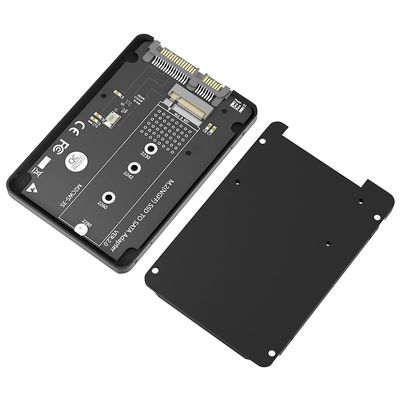 M.2 to 2.5 inch SATA Enclosure Adapter - Converter NGFF M.2 B Key Based SSD to SATA III Hard Drive - Supports 2230 2242 2260 2280 - 7mm Case