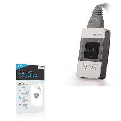 BoxWave Screen Protector Compatible with Edan SE-2003 - ClearTouch Crystal (2-Pack), HD Film Skin - Shields from Scratches