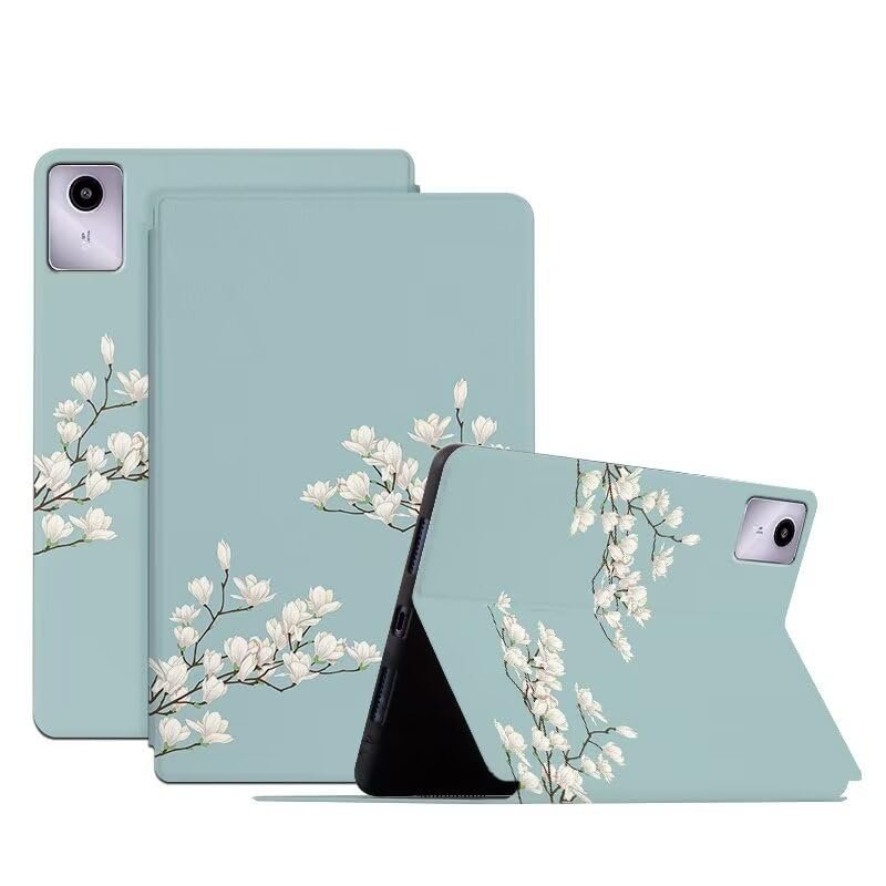 DirectNine Basics Compatible with/Replacement for Lenovo Tab M11 TB-330FU / Xiaoxin Pad 2024 11 Inch TB-331FC PU Leather Flip Stand Magnetic Wallet Cute Painting Case LSFHPB (4)