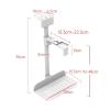GLigeT PC Stand CPU Holder Under Desk Mount - Universal PC Case Holder Adjustable Wall PC Mount with 360 Swivel, Suspended PC Tower Holder Mainframe Hanger PC Tower Stand (Color : Knob White) view 2