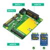 Dual Msata SSD to Dual SATA3 Adapter,Supports 25x30mm and 50x30mm msata SSD to SATA3 / 6Gbps Mass Storage Interface. view 4