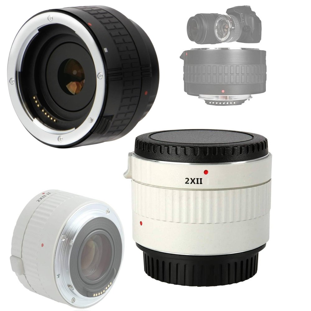 2X TELECONVERTER for Sigma 18-300mm f/3.5-6.3 DC Macro OS HSM Contemporary Lens for Canon EF (Important: Black Or White Depending On Availability)