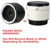 2X HD Optical Converter for Canon EOS Rebel T7 with 75-300MM Lens Makes IT 600MM (Important: Black Or White Depending On Availability) view 2