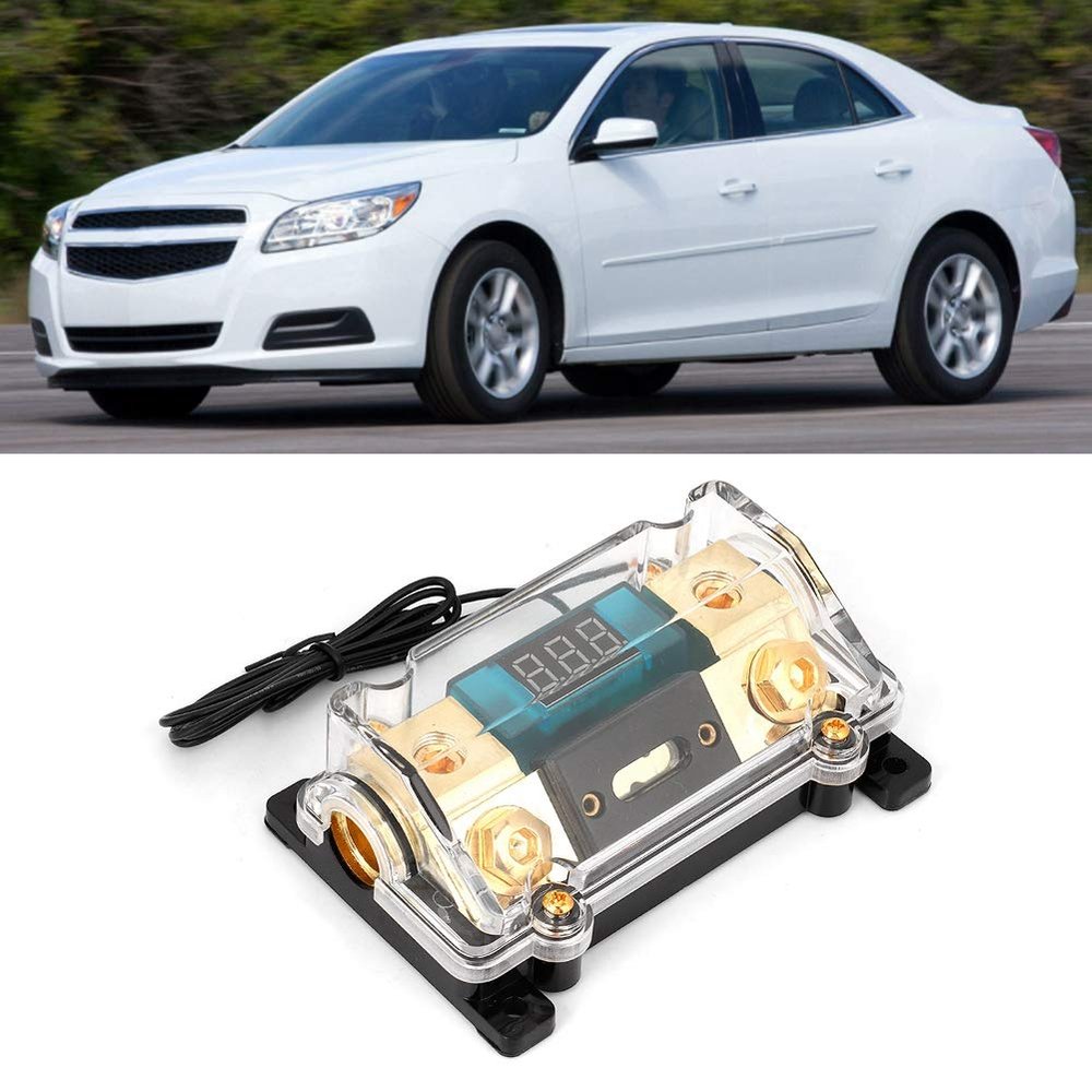 Car Audio Power Holder Stereo Distribution Block Box Digital Display for Vehicles (200A)
