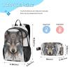 ALAZA Wolf Boho Dreamcatcher Backpack and Lunch Bag Set Back Pack Bookbag Cooler Case Kits view 2