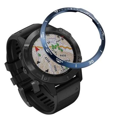 AXPTI Bezel edge Ring Styling Frame Case For Garmin Fenix 6X 6XPro Watch Stainless Steel Cover Anti-scratch Protection Ring (Color : F, Size : 26mm For Fenix 6X)