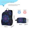 ALAZA Mandala Boho Bohemian Lotus Backpack and Lunch Bag Set Back Pack Bookbag Cooler Case Kits view 2