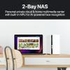 QNAP 2 Bay Home NAS with 4TB Storage Capacity, Preconfigured RAID 1 Seagate IronWolf Drives Bundle, with 1GbE Ports (TS-233-24ST-US) view 3