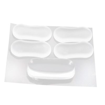 FONDOTIN Toilet Seat Pads Bumpers 5pcs Silicone Bidet Attachment Bumpers for Toilet Lid Silent -Slip Cushioning Pads