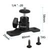 CAMVATE 1/4"-20 Ball Head with Bottom Mount + NATO Rail Quick Release Bar + Quick Release Base Plate view 3