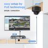 PANOOB 16 Channel Security Camera System 4K PoE, 12x 8MP IK10 Vandal Proof Dome Camera with AI Human Vehicle Detection, Built-in Mic, Remote Access 24-7 Recording, 4K 16CH NVR 4TB HDD, PD54B1216-8M view 2