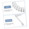 Homoyoyo 2pcs Telephone Phone Cable Cord Coiled Phone Cords for Landline Sturdy and Soft Telephone Accessory view 4