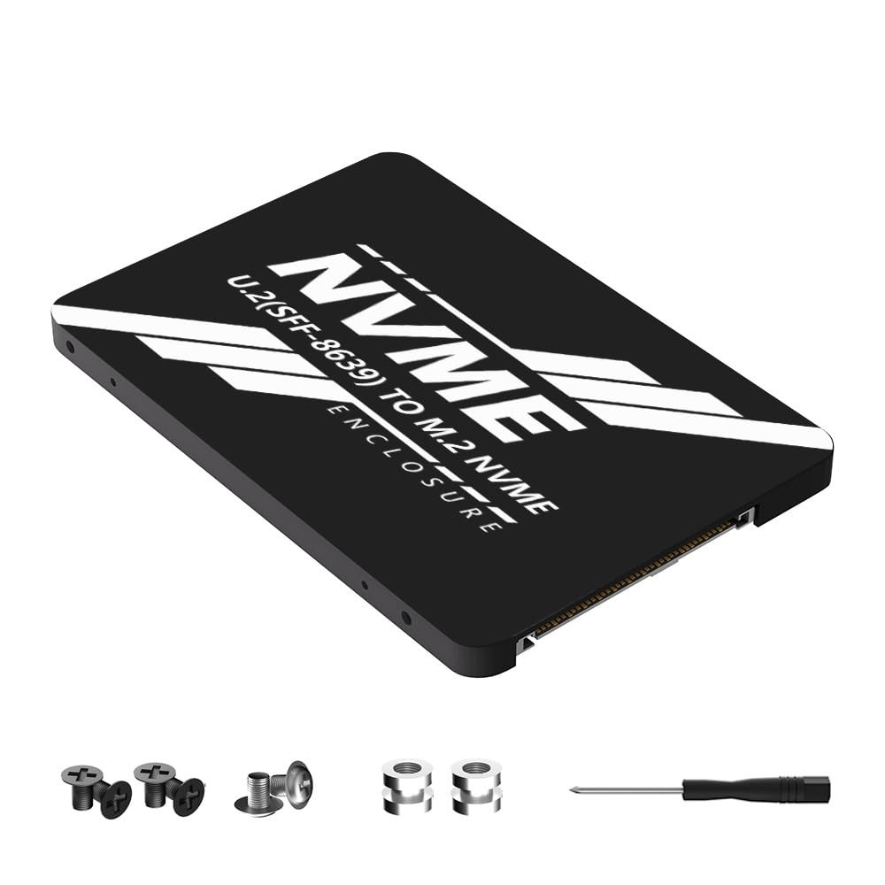 SFF-8639 U.2 to NGFF M.2 M-Key PCIe SSD Case Enclosure for SSD 750 p3600 p3700