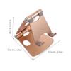 HOOTNEE Phone Stand Aluminum Desk Tablet Stand for Phone Holder Adjustable Mobile Holder for Office Home and Desktop Use view 2