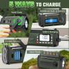 PRUNUS J-924 10000mAh/37000mWh Hand Crank Emergency Radio NOAA AM FM SW view 4