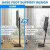 Rfiver Swivel Floor TV Stand with Mount for 32-60 inch TVs up to 88 lbs, Height Adjustable Tall TV Stand with Wood Base, Saving Space Design for Bedroom, Living Room and Corner, Max VESA 400x400mm view 2