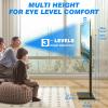 Rfiver Swivel Floor TV Stand with Mount for 32-60 inch TVs up to 88 lbs, Height Adjustable Tall TV Stand with Wood Base, Saving Space Design for Bedroom, Living Room and Corner, Max VESA 400x400mm view 4