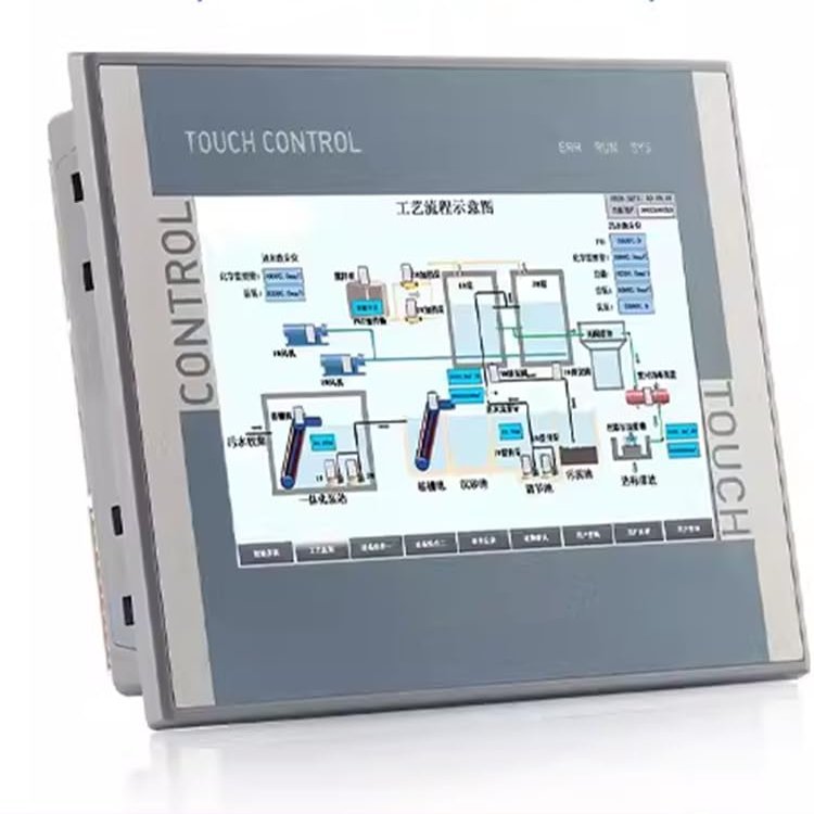 HSE7A-32MR Touch Screen PLC Programming Software 7-inch Industrial Embedded Fully Enclosed with Temperature Analog Pulse 16 Relays
