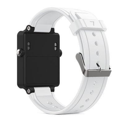 AEHON Soft Silicone Replacement Watch Band for Garmin Vivoactive Acetate Sports Bracelet Watch Straps (Color : White)