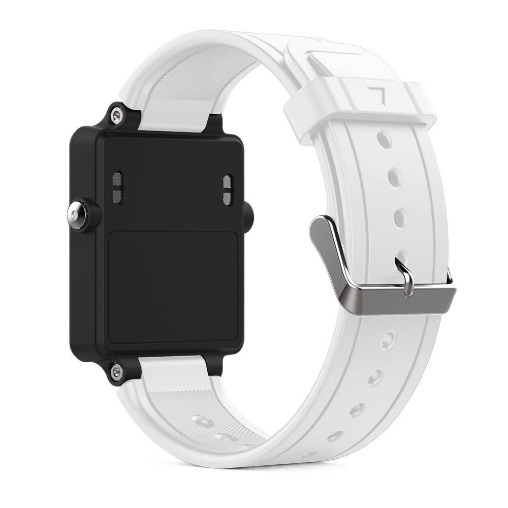 AEHON Soft Silicone Replacement Watch Band for Garmin Vivoactive Acetate Sports Bracelet Watch Straps (Color : White)