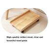 GLigeT PC Stand Wooden CPU Case Floor Stand CPU Stand Cart Mobile CPU Stand Desktop Host Tower Holder with 4 Caster Wheels and Protective Bezel PC Tower Stand (Color : Natural) view 3